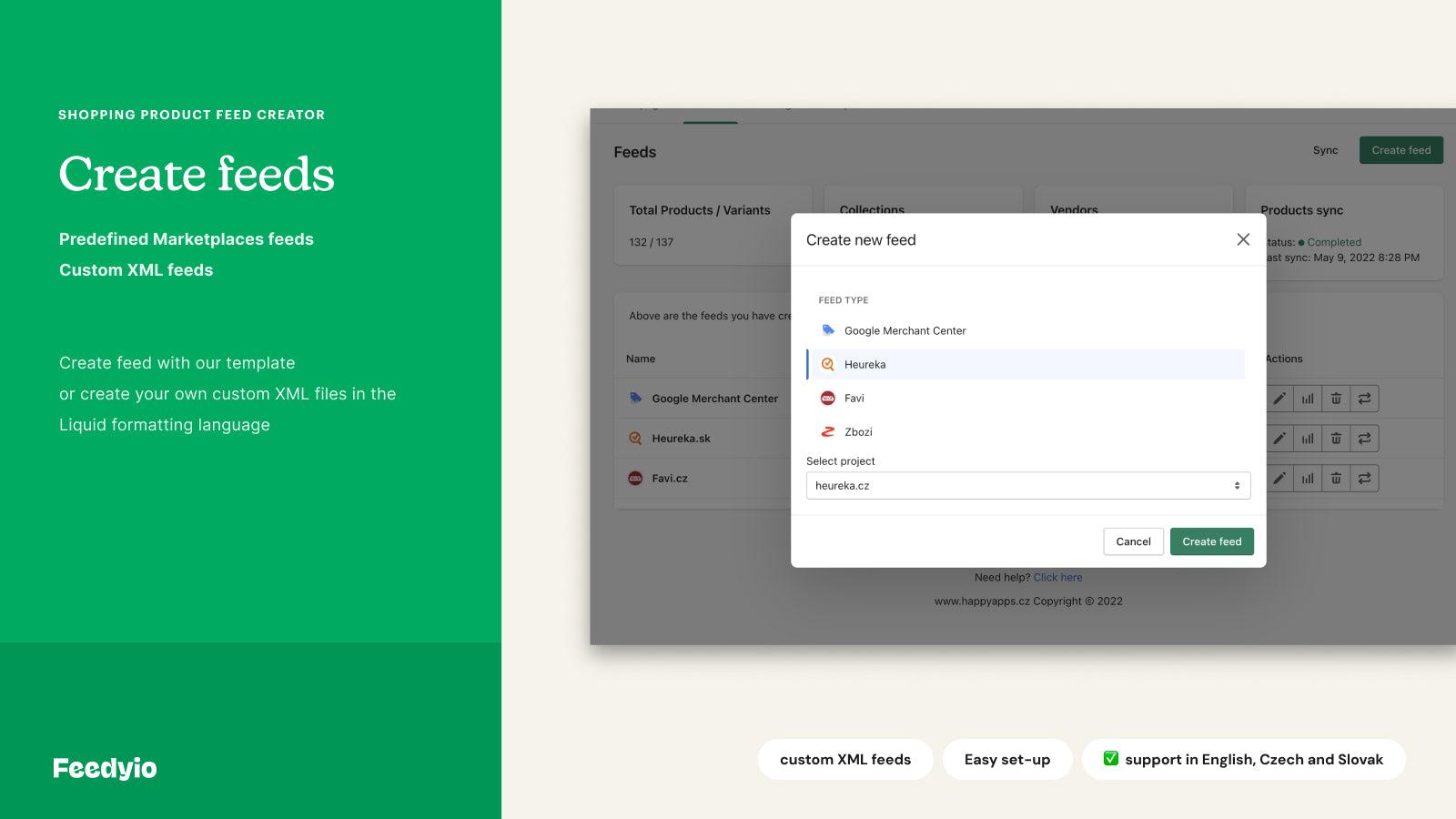 Feedyio: Product XML Feeds screenshot 1