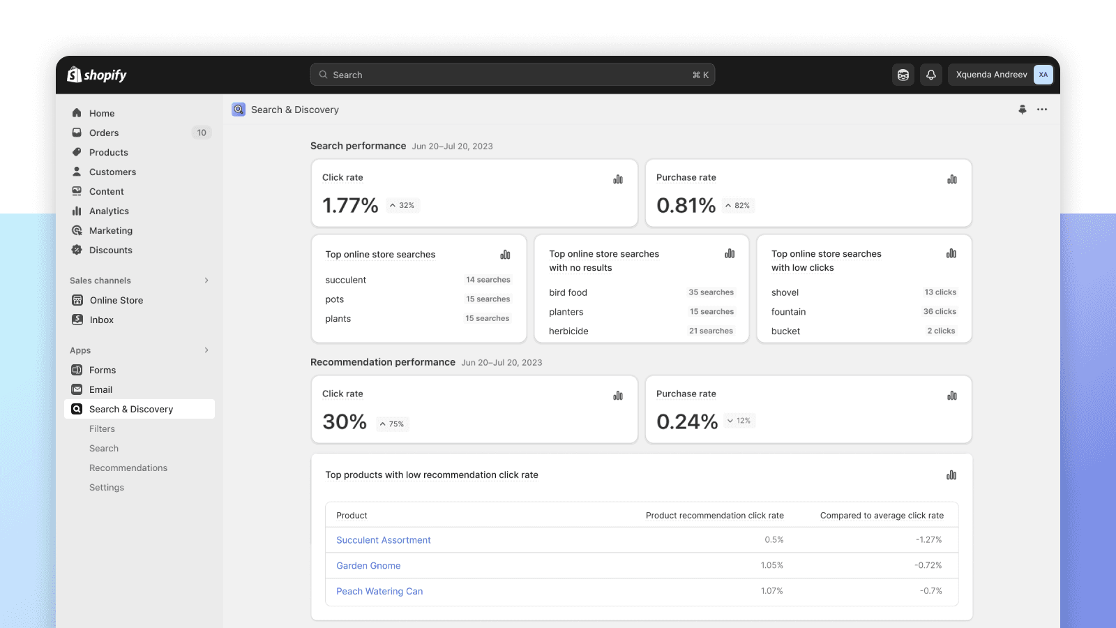 Shopify Search & Discovery screenshot 1