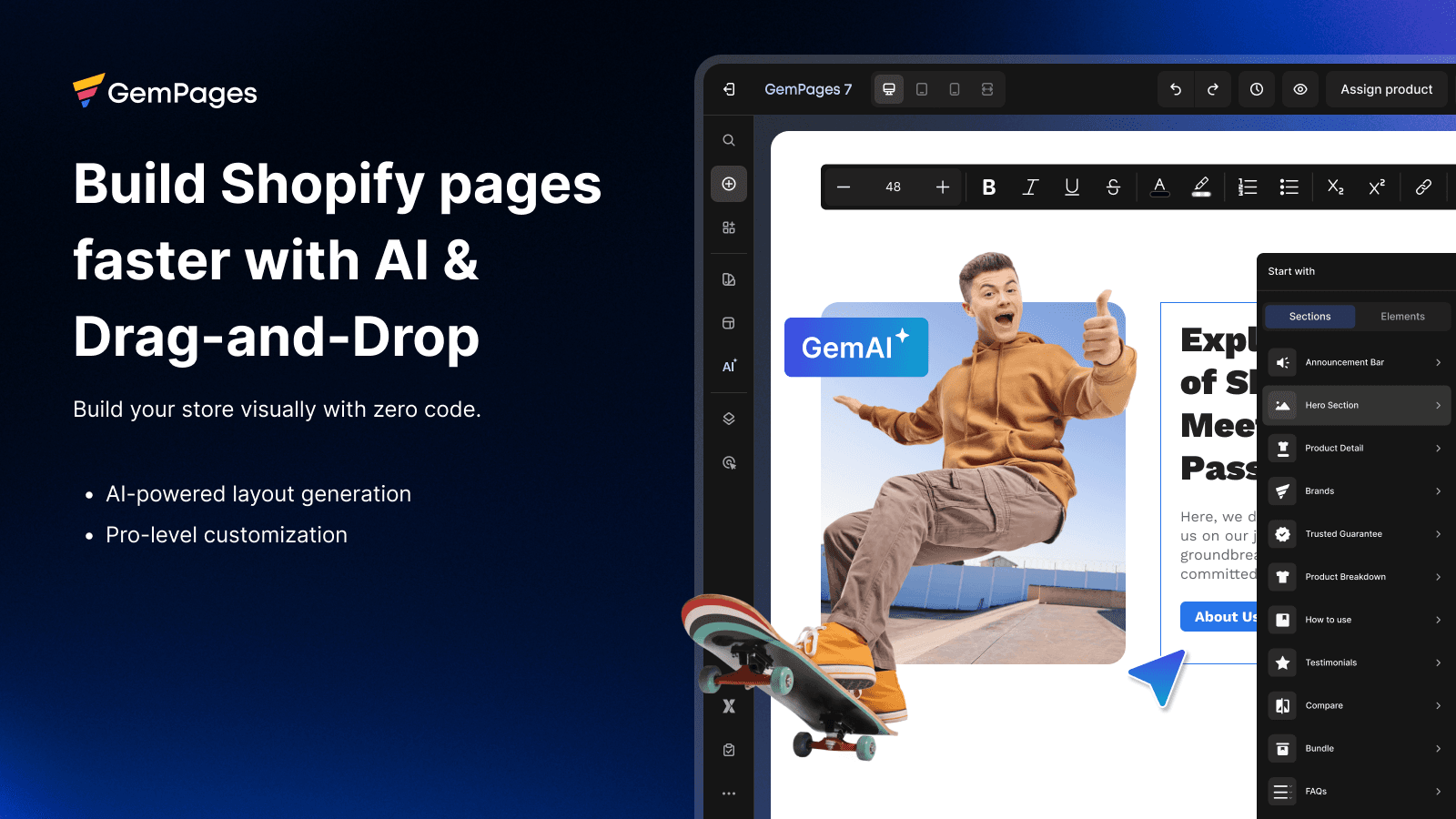 GemPages Landing Page Builder screenshot 1