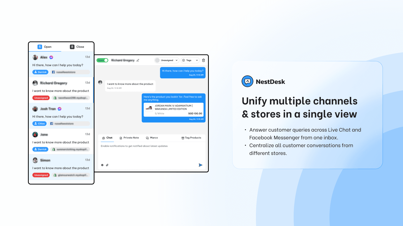 NestDesk AI Agents & AI Chat screenshot 1