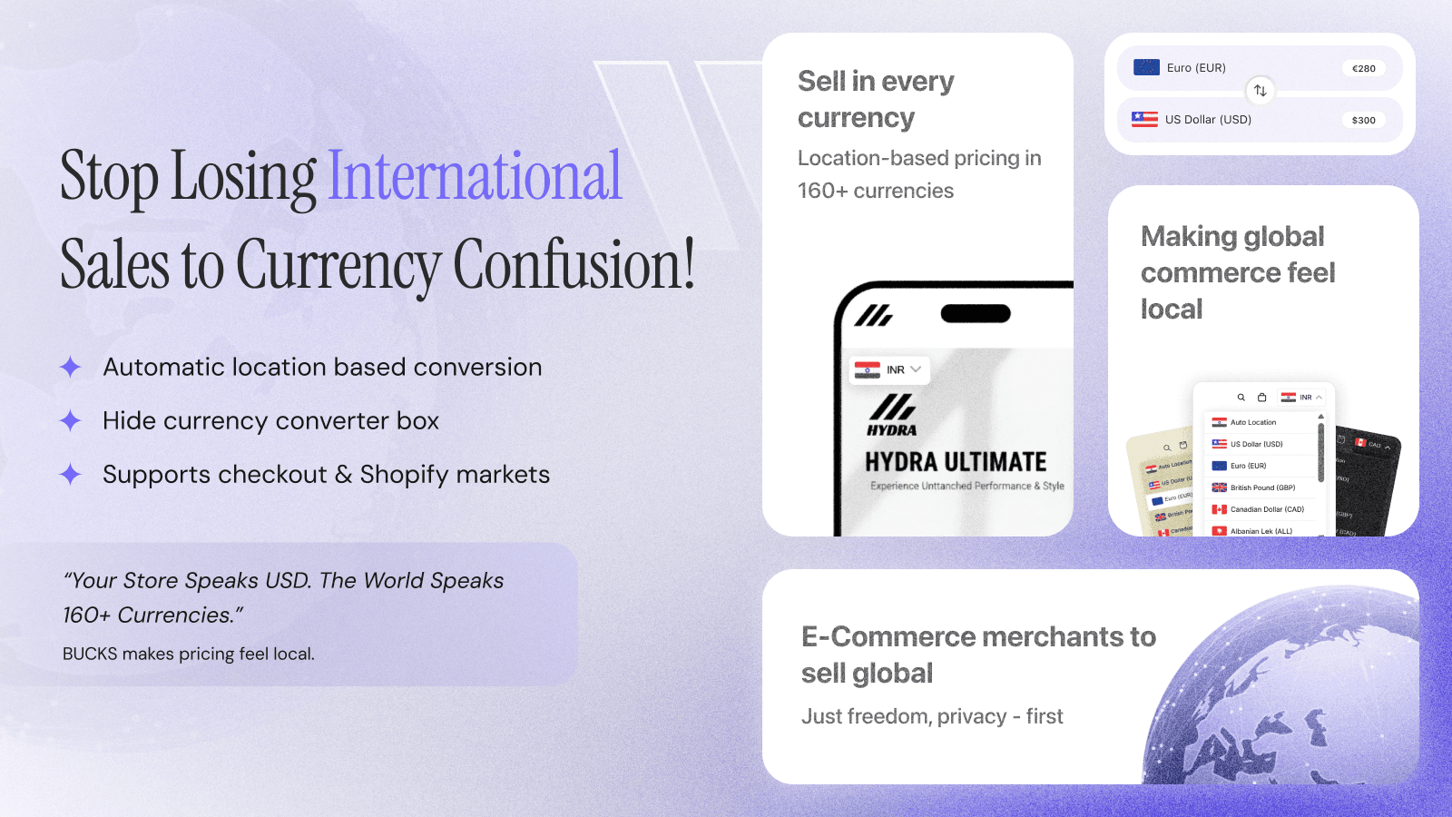 BUCKS Currency Converter PRO++ screenshot 1