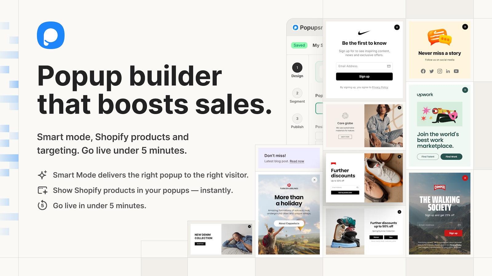 Popupsmart: AI Popup, A/B Test screenshot 1