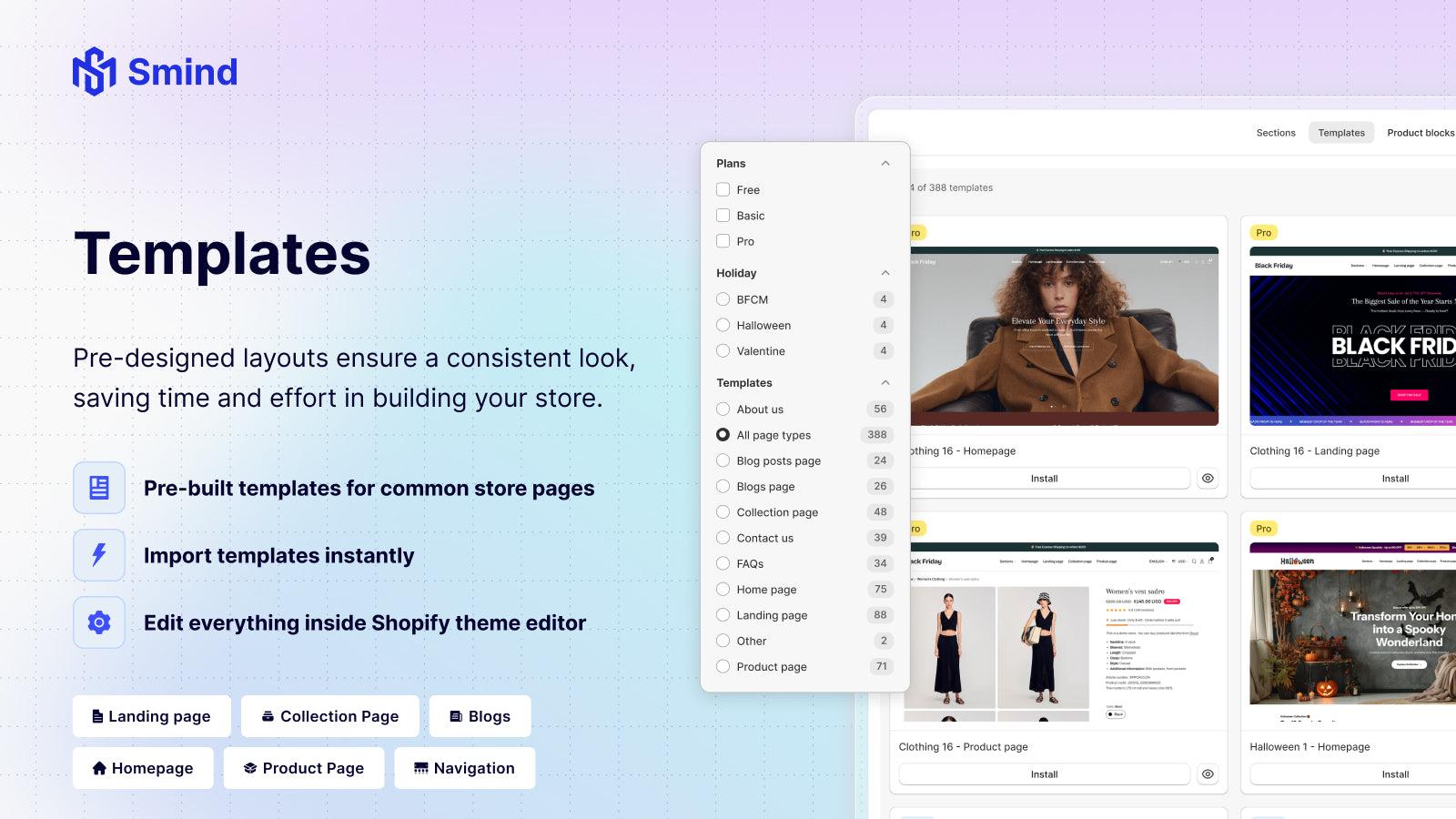 Smind Sections: Theme Sections screenshot 2