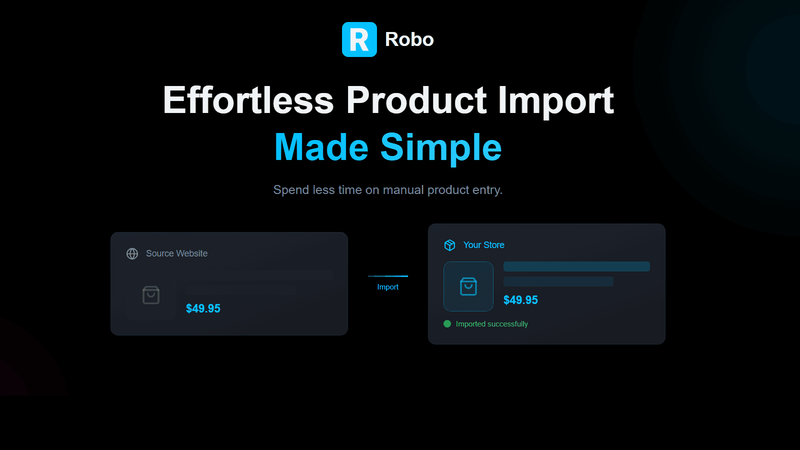 Robo Product Importer screenshot 1
