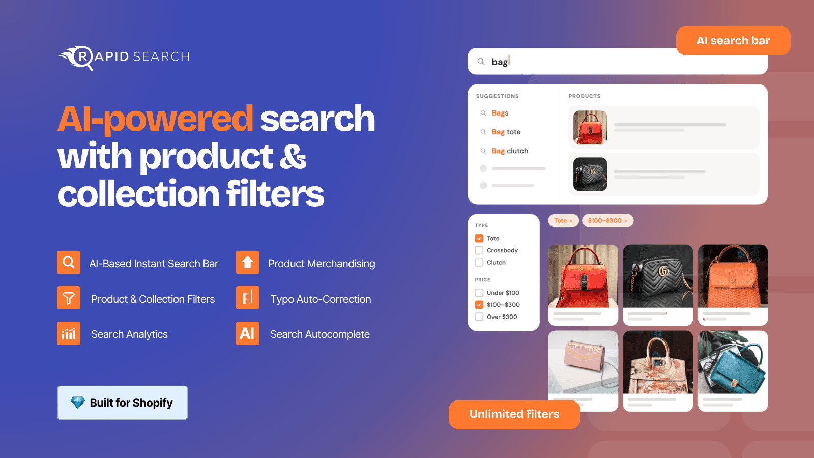 RS: AI Search Bar & Filter screenshot 1