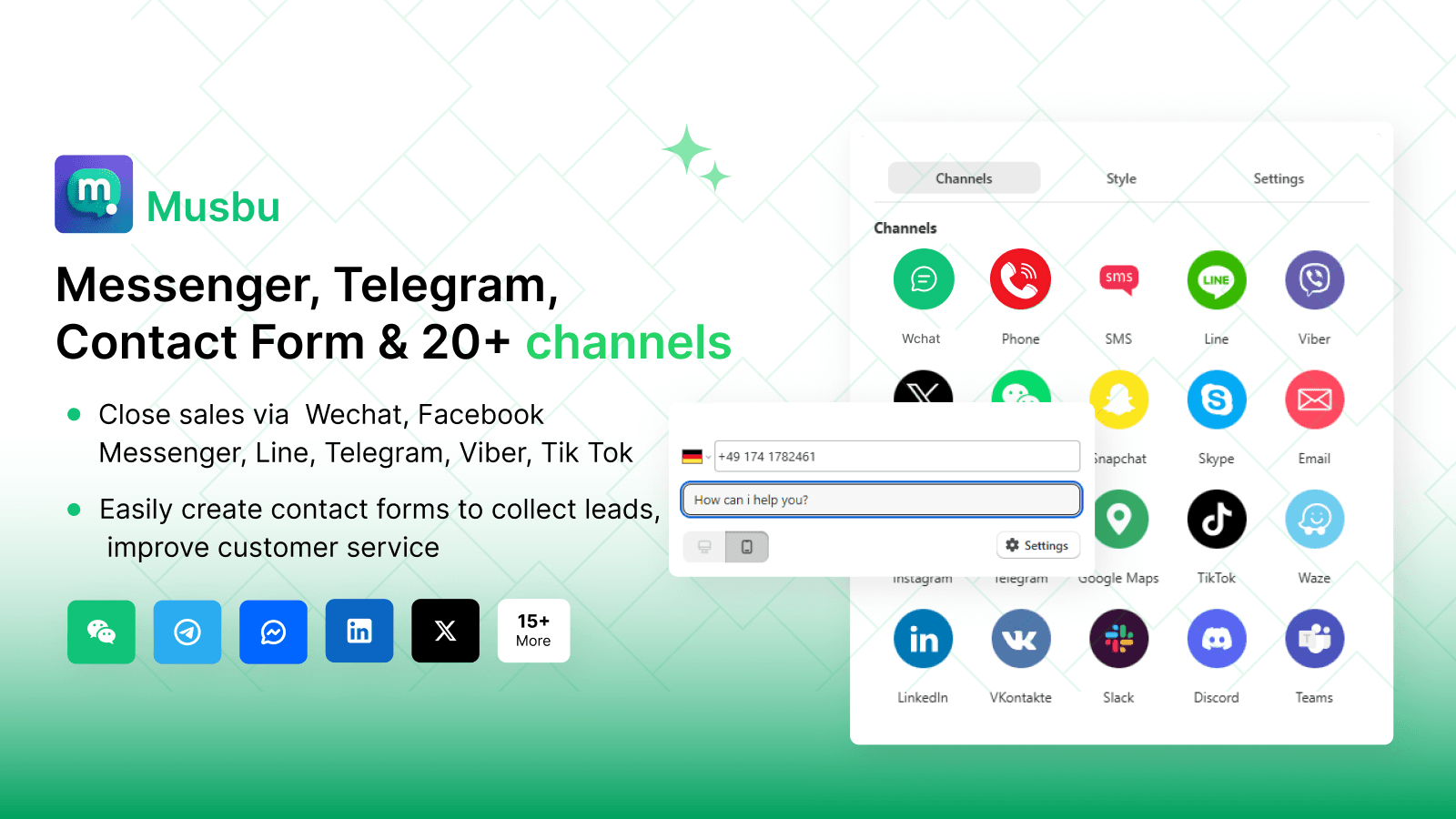 Musbu ‑ WhatsApp Chat Button screenshot 2
