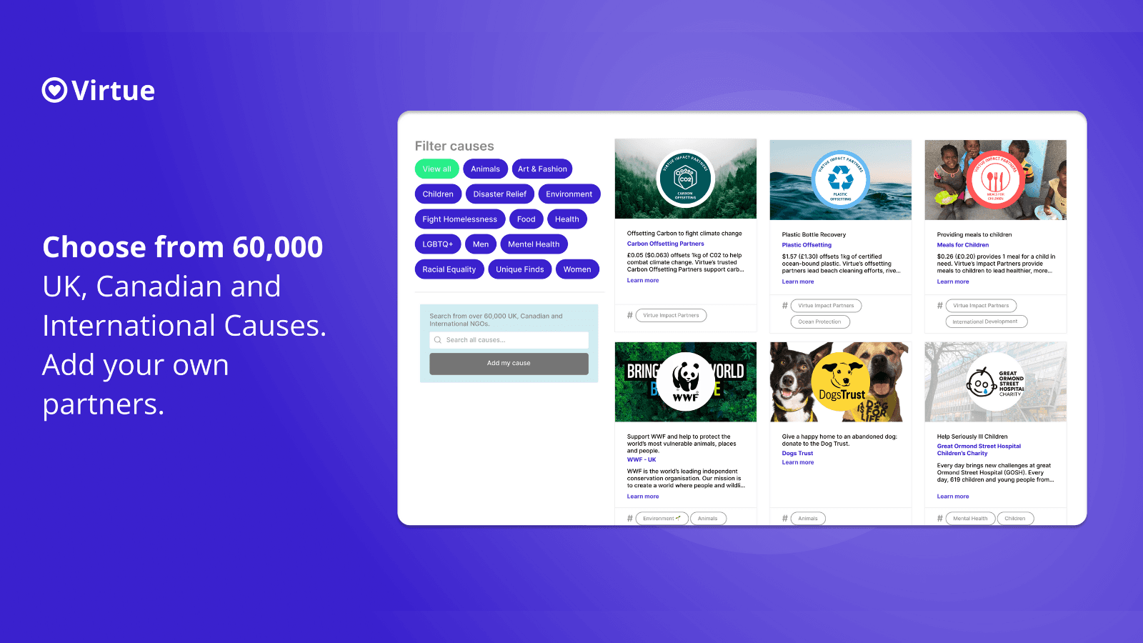 Virtue ‑ Charity Donations screenshot 1
