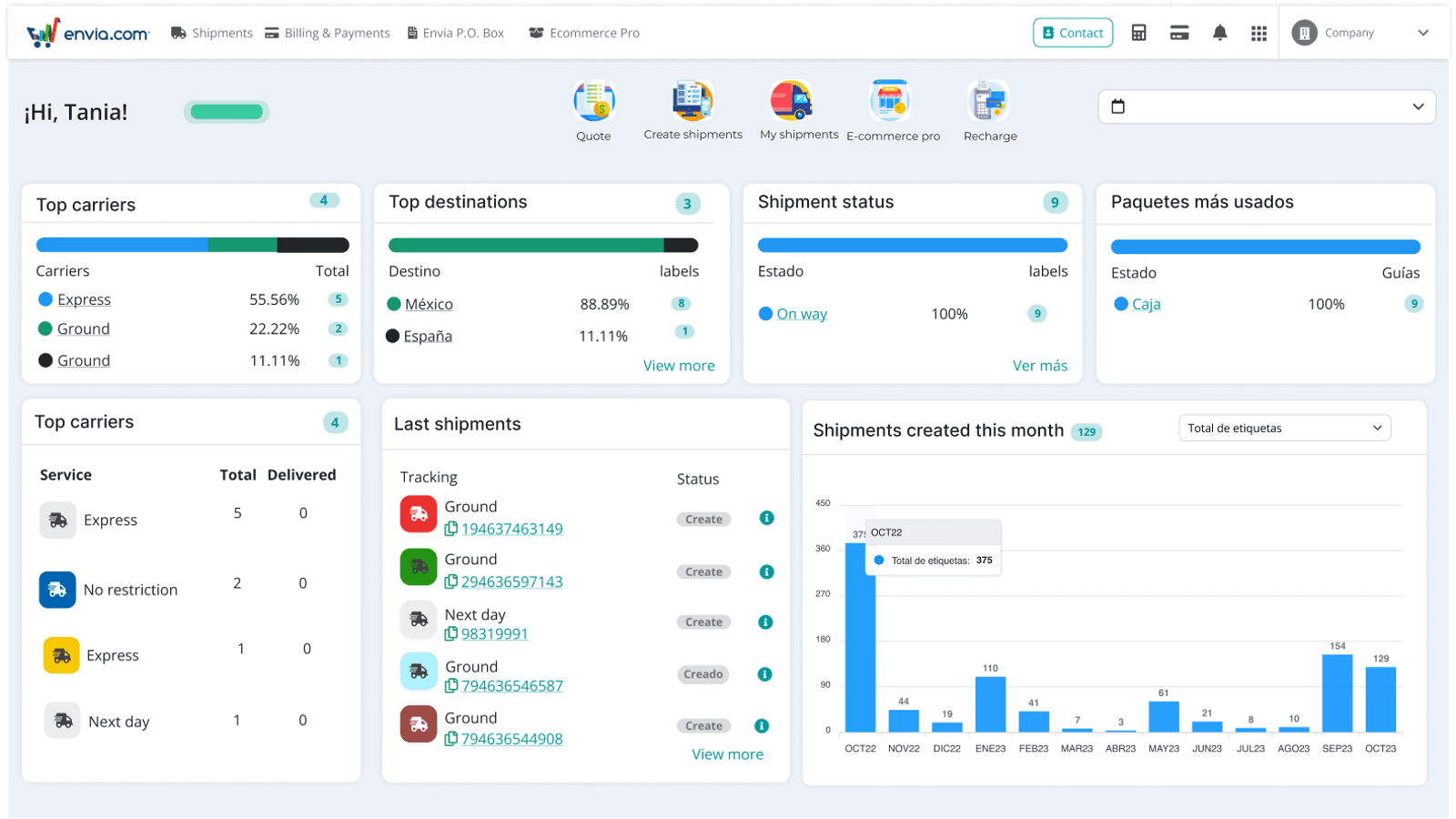 Envia Shipping and Fulfillment screenshot 2