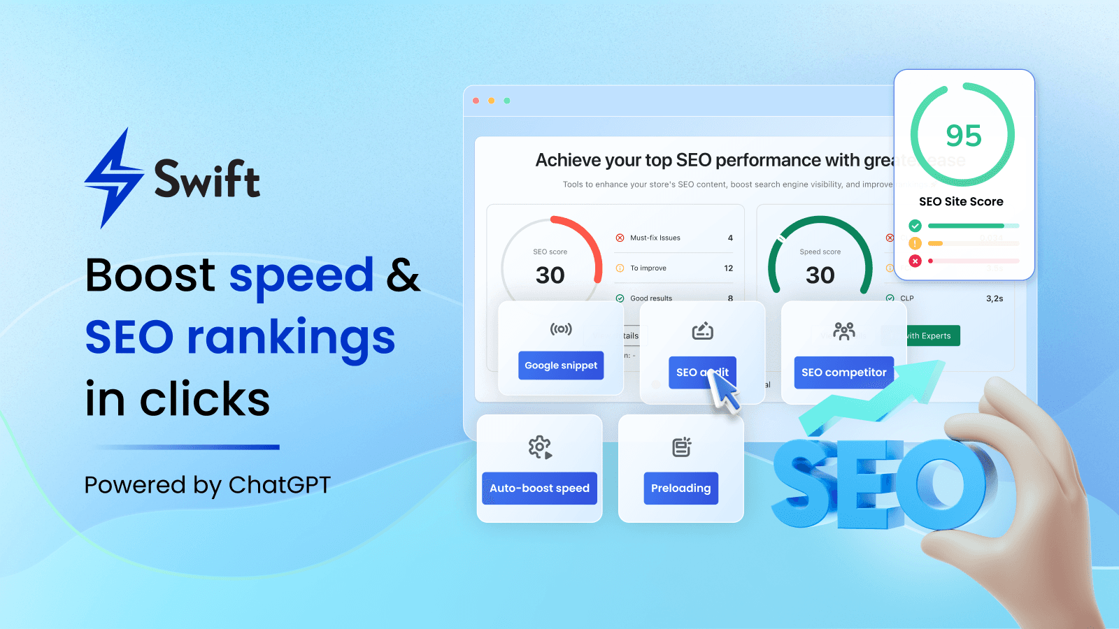Swift SEO Page Speed Optimizer screenshot 1