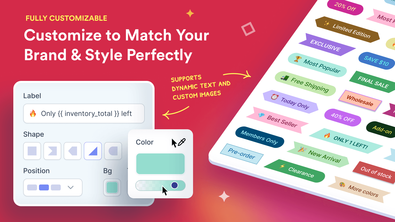 Flair: Product Labels & Badges screenshot 2
