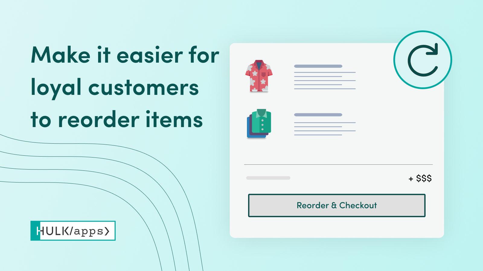 Reorder Buy Again Repeat Order screenshot 1