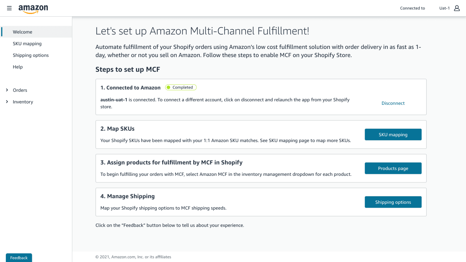 Amazon MCF: US Fulfillment screenshot 2