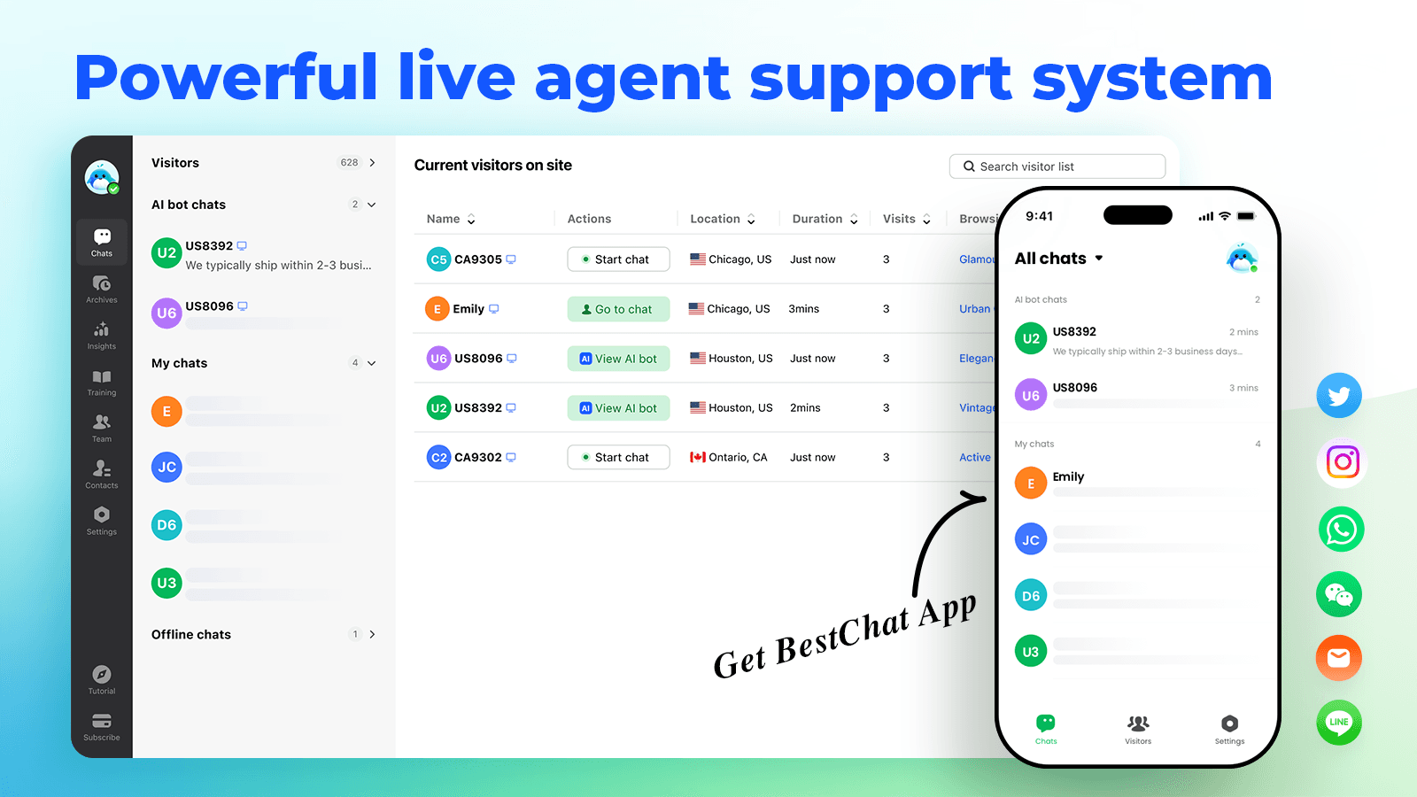 BestChat: AI Chatbot+Live Chat screenshot 1