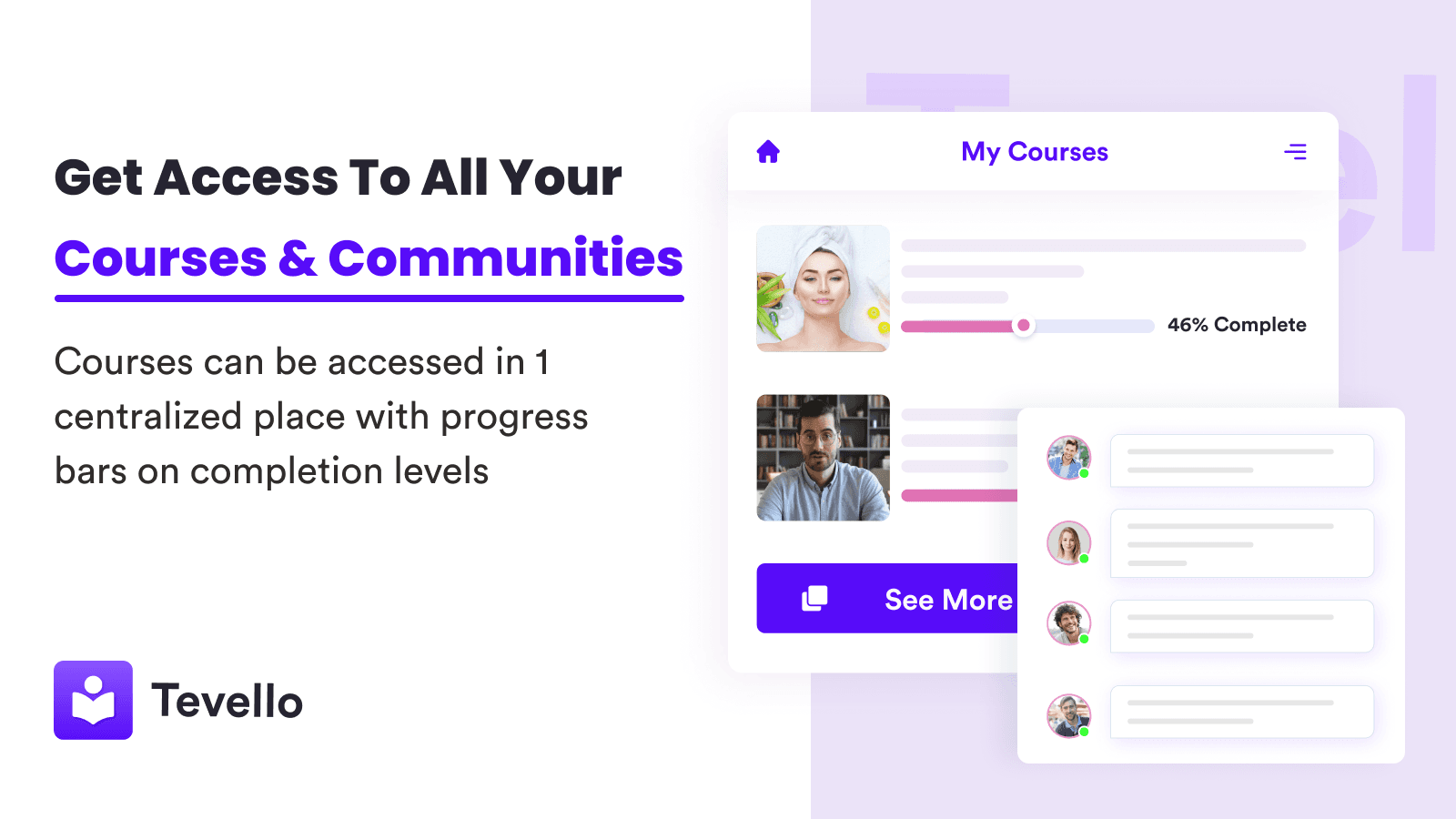 Tevello Courses & Communities screenshot 2
