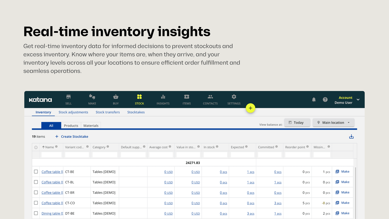 Katana Cloud Inventory screenshot 2
