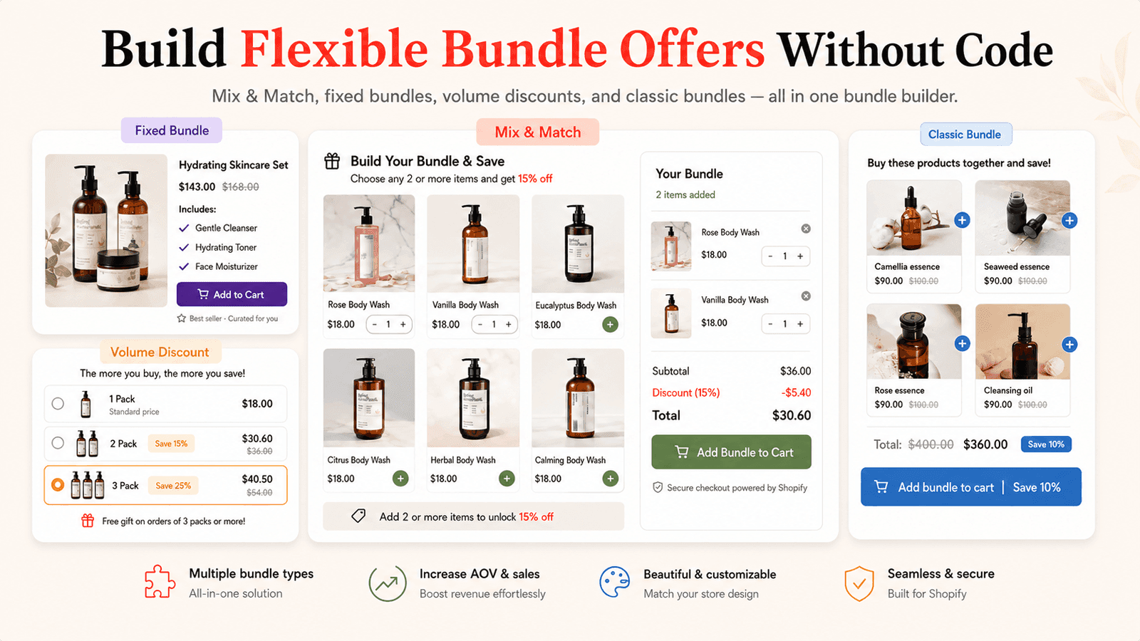 uShopAid ‑ Bundle Builder App screenshot 1
