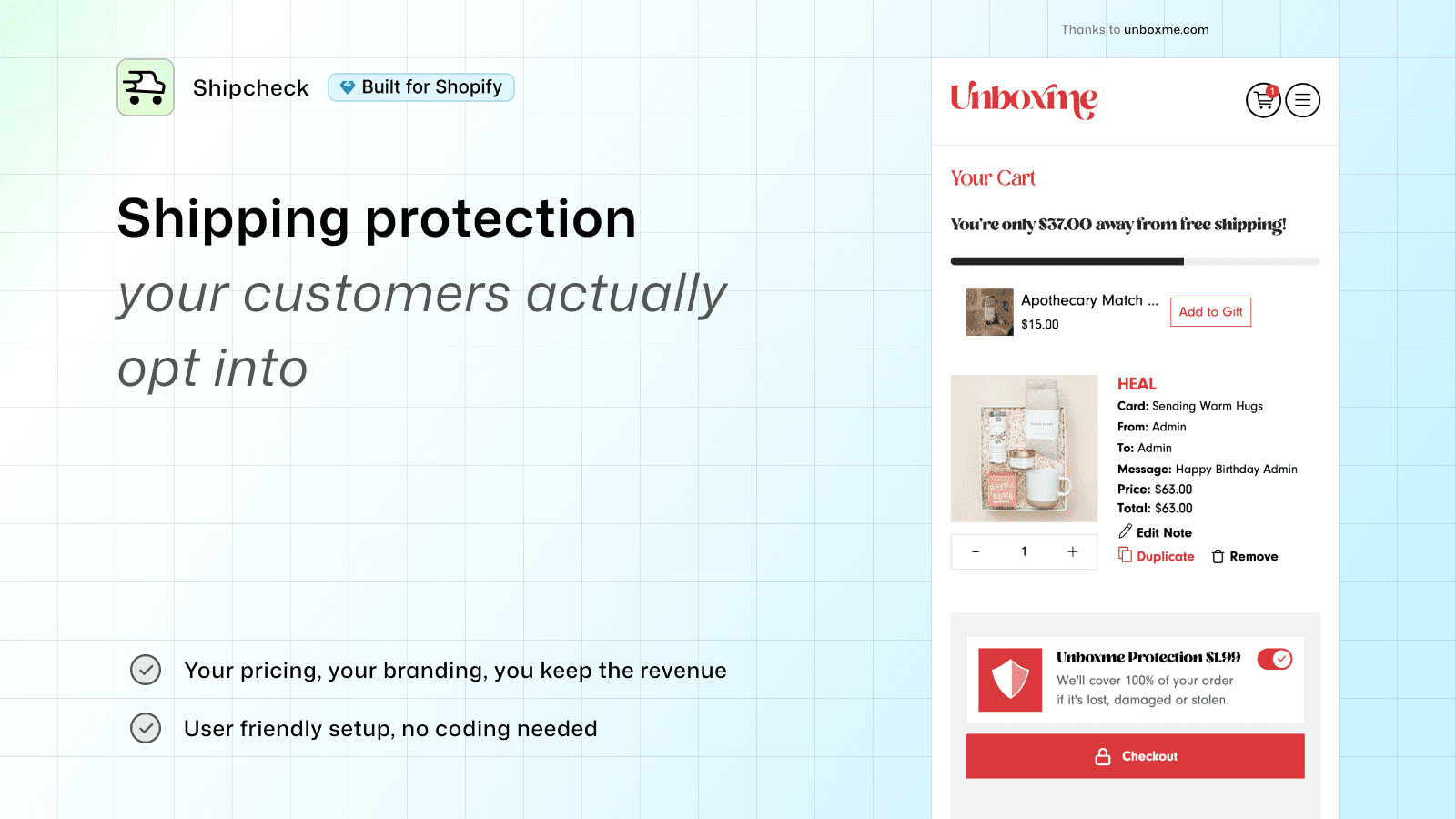 Shipping Protection —Shipcheck screenshot 1