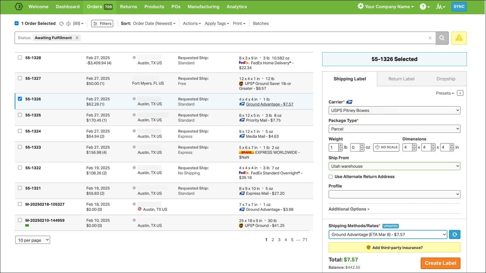 Ordoro Inventory and Shipping screenshot 1