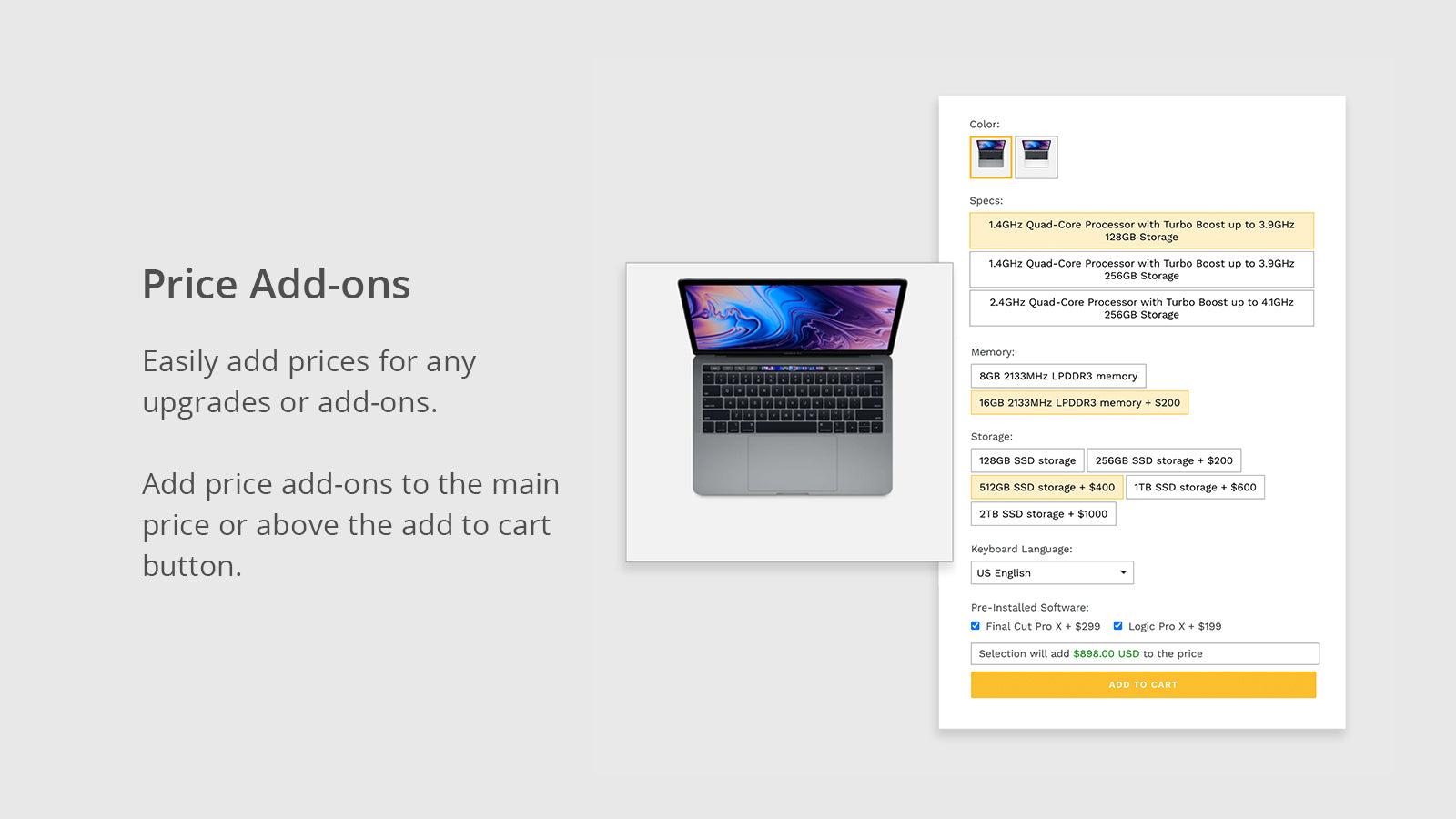 Variant Option Product Options screenshot 2