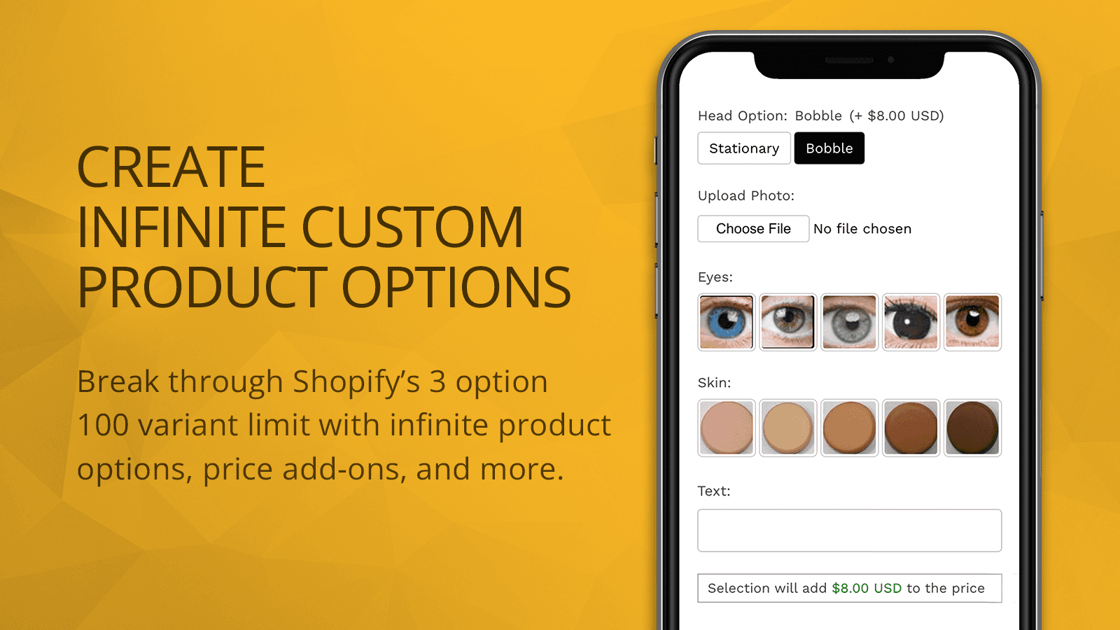 Variant Option Product Options screenshot 1