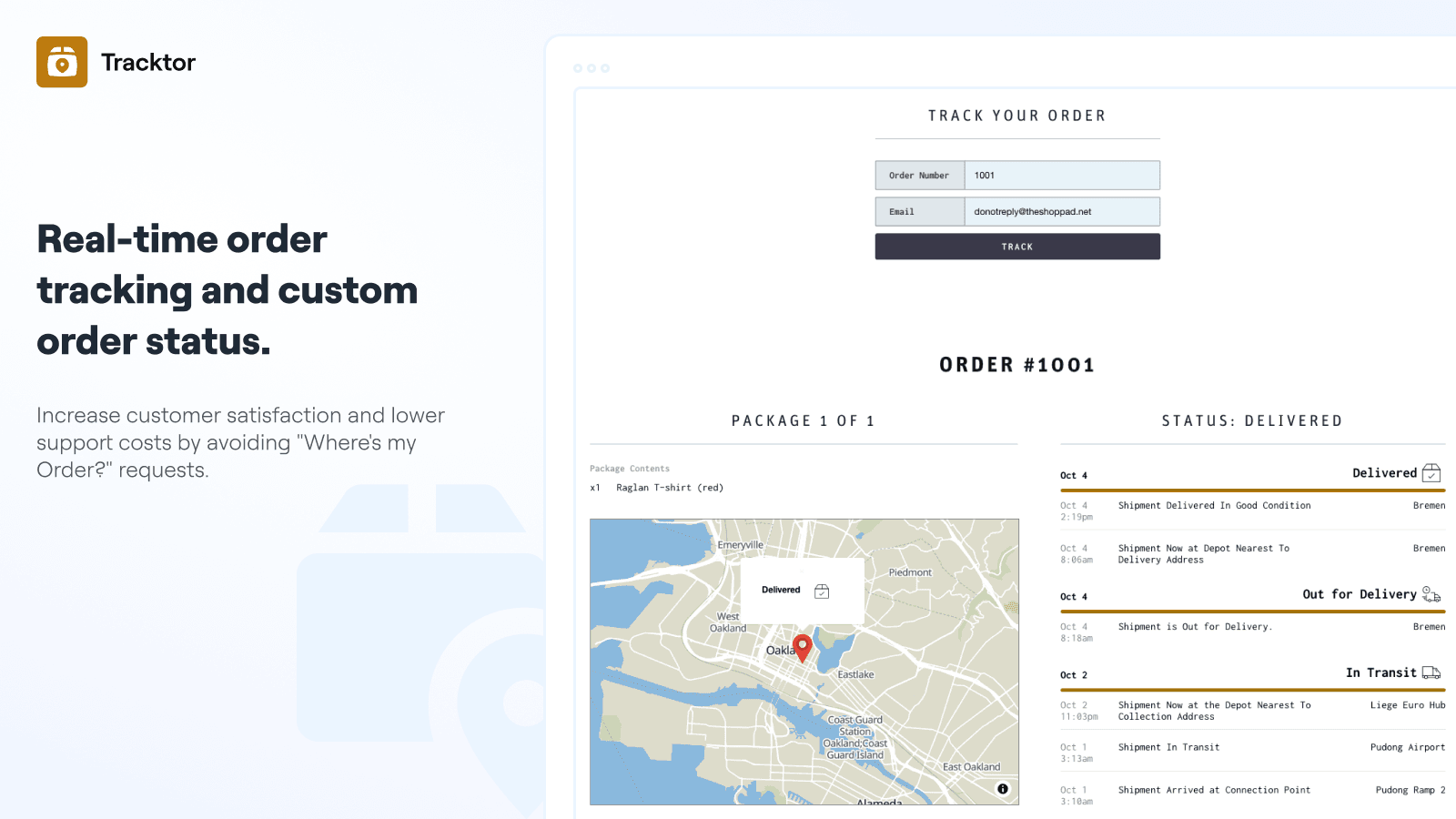 Tracktor Order Tracking screenshot 2