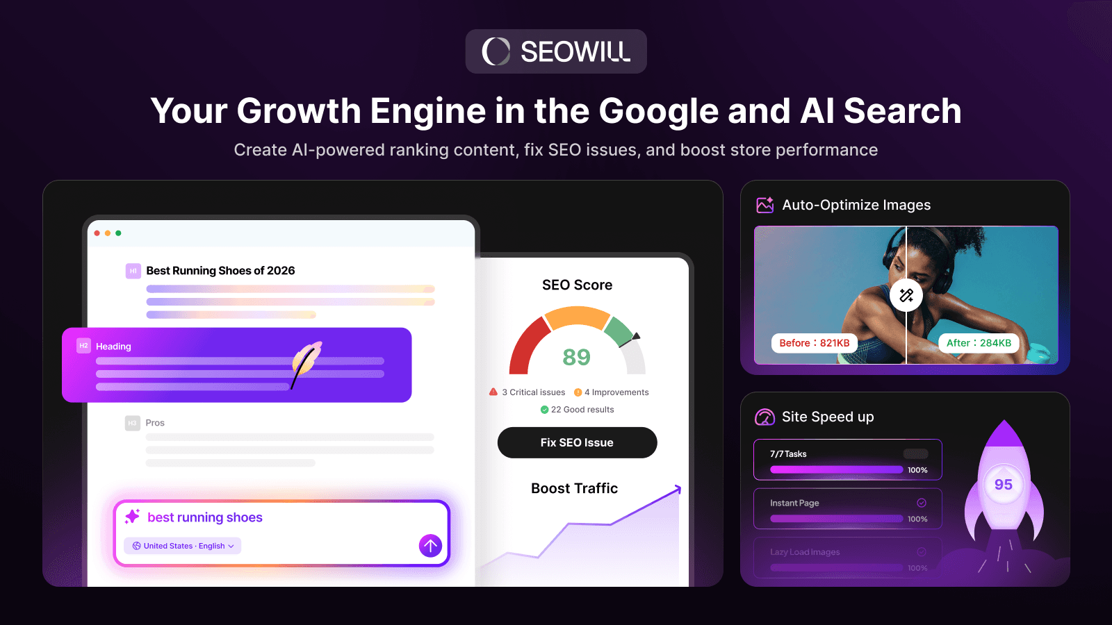 SEOWILL: AI SEO & AI Blog Post screenshot 1