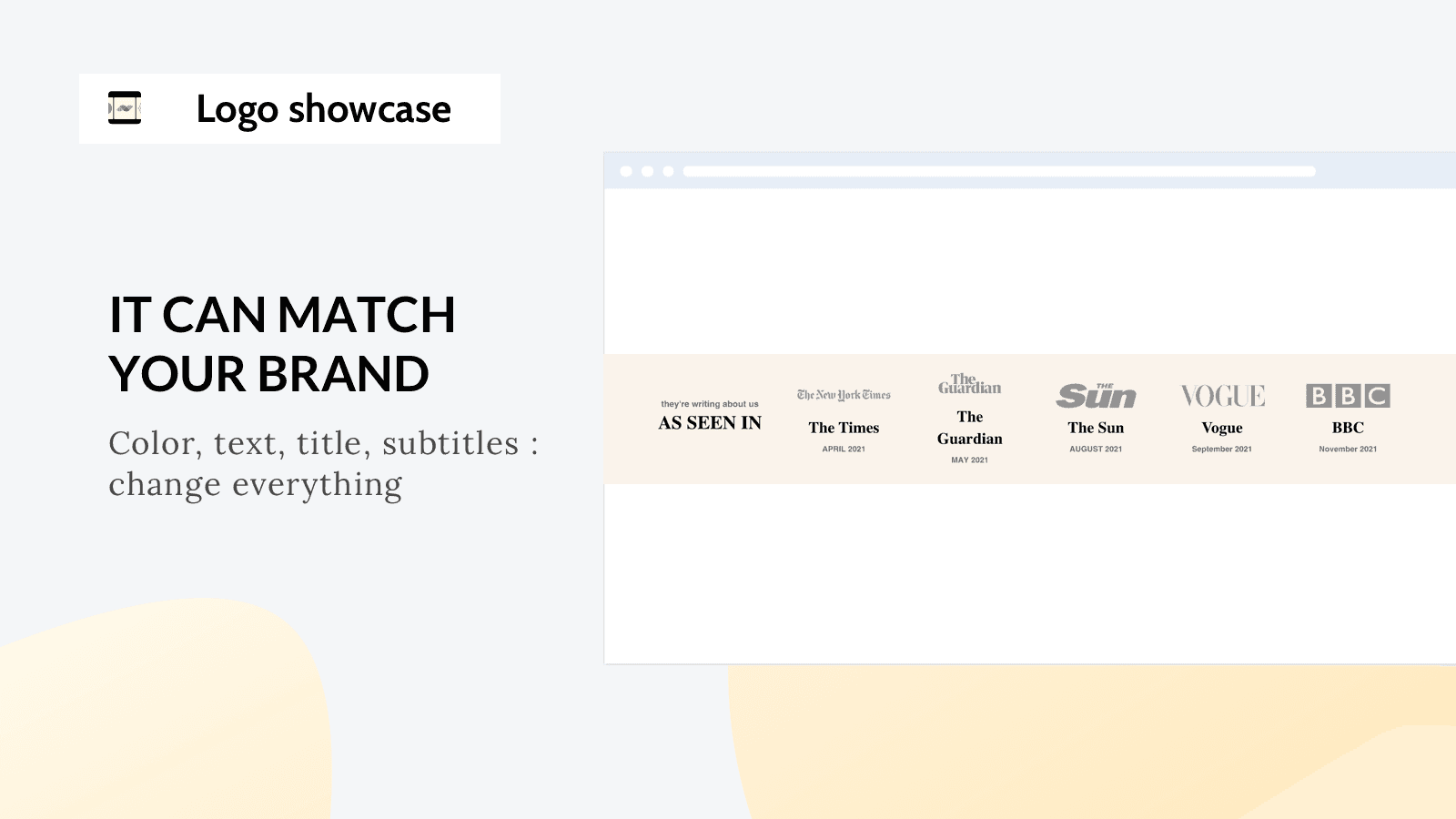 BEE Logo slider showcase logos screenshot 2