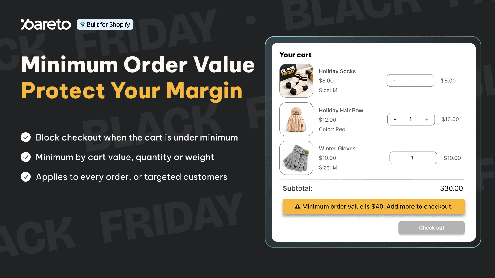 Pareto ‑ Order Limits Quantity screenshot 2