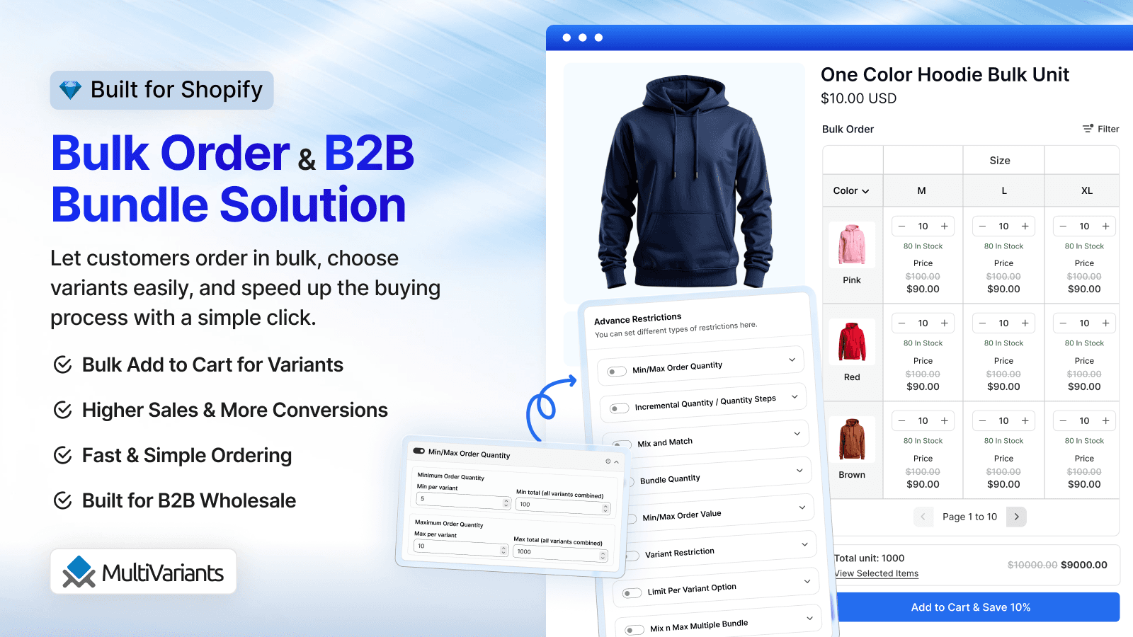 MultiVariants ‑ Bulk Order B2B screenshot 1