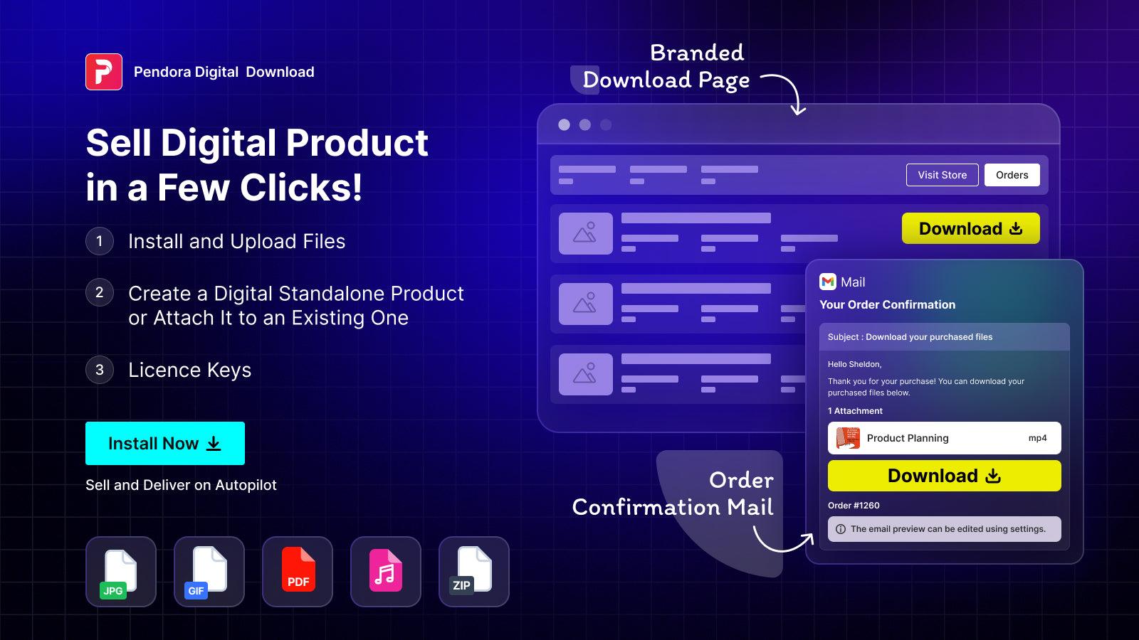 Digital Downloads PDF Pendora screenshot 1