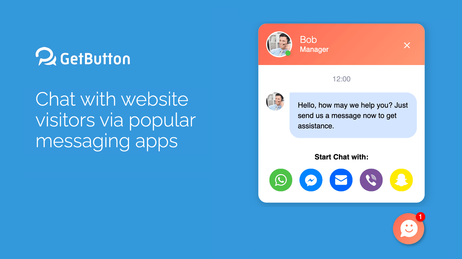 GetButton: WhatsApp, FB & More screenshot 1
