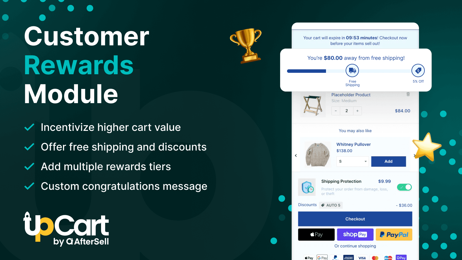 Upcart—Cart Drawer Cart Upsell screenshot 2