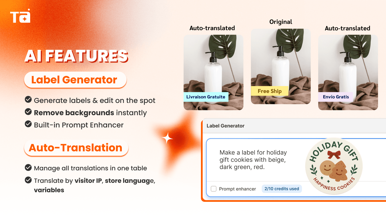 TA AI Product Labels & Badges screenshot 1