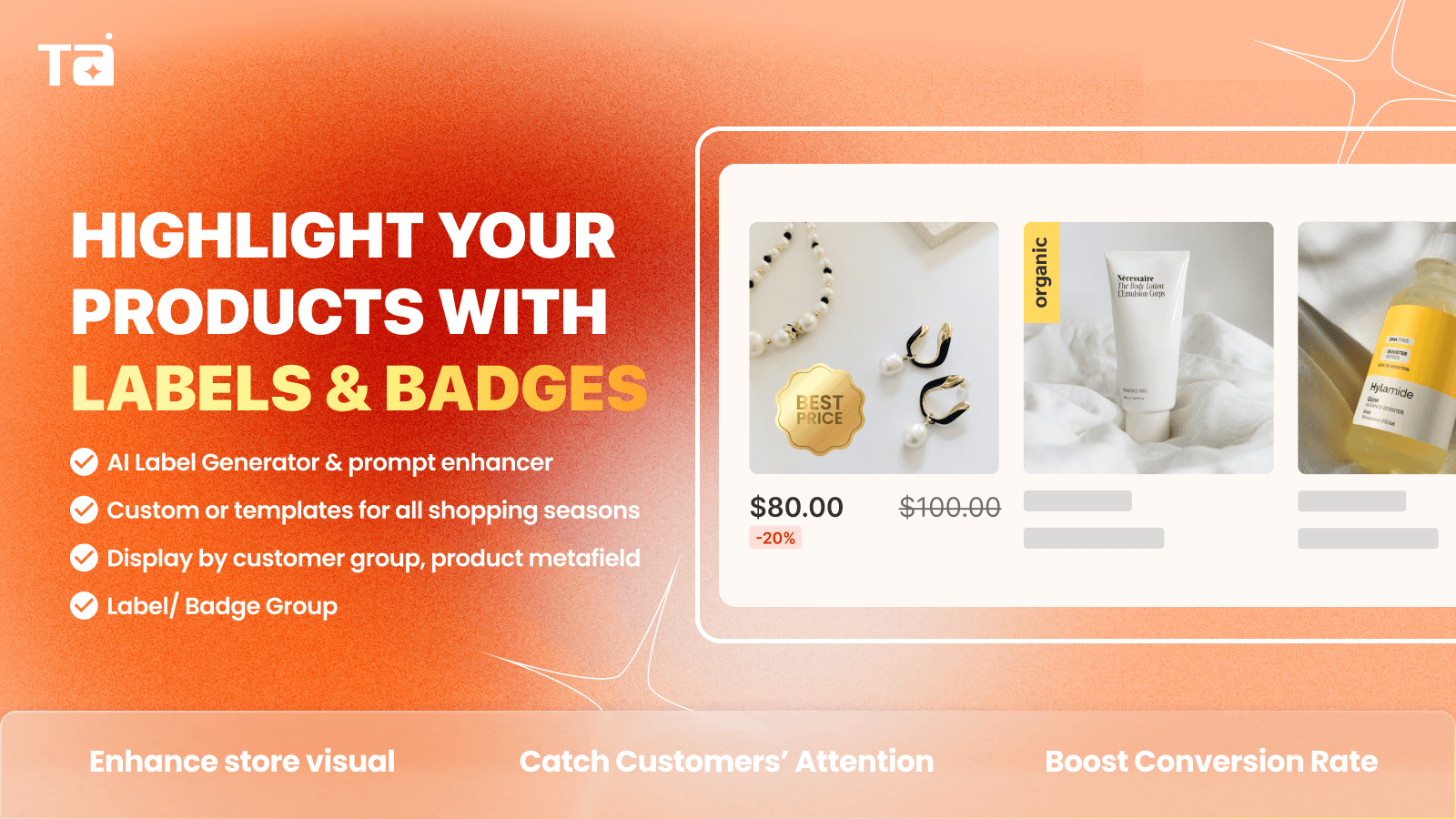 TA AI Product Labels & Badges screenshot 1