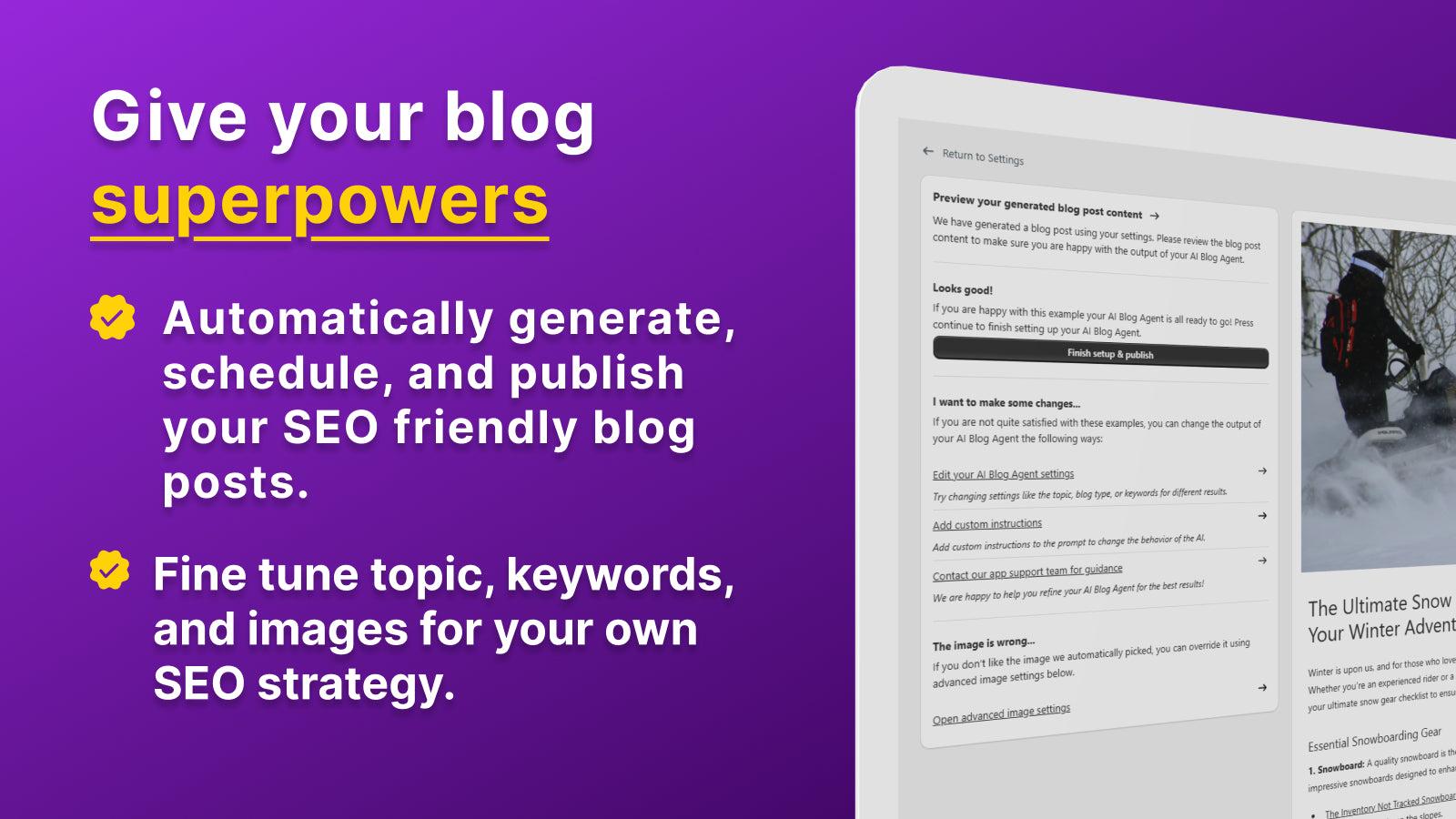 AI Blog Agent | SEO Auto Blog screenshot 2