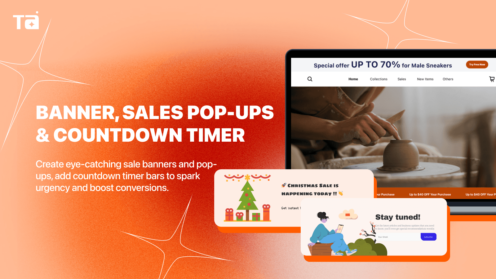 TA Banner Slider, Sales Pop up screenshot 1