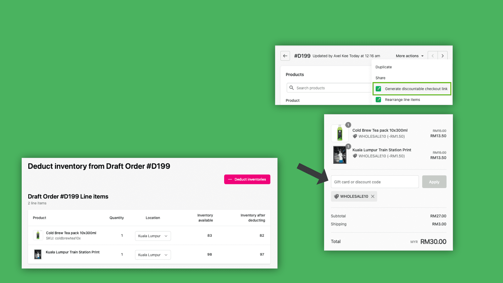 Draftable ‑ Draft Order Helper screenshot 1