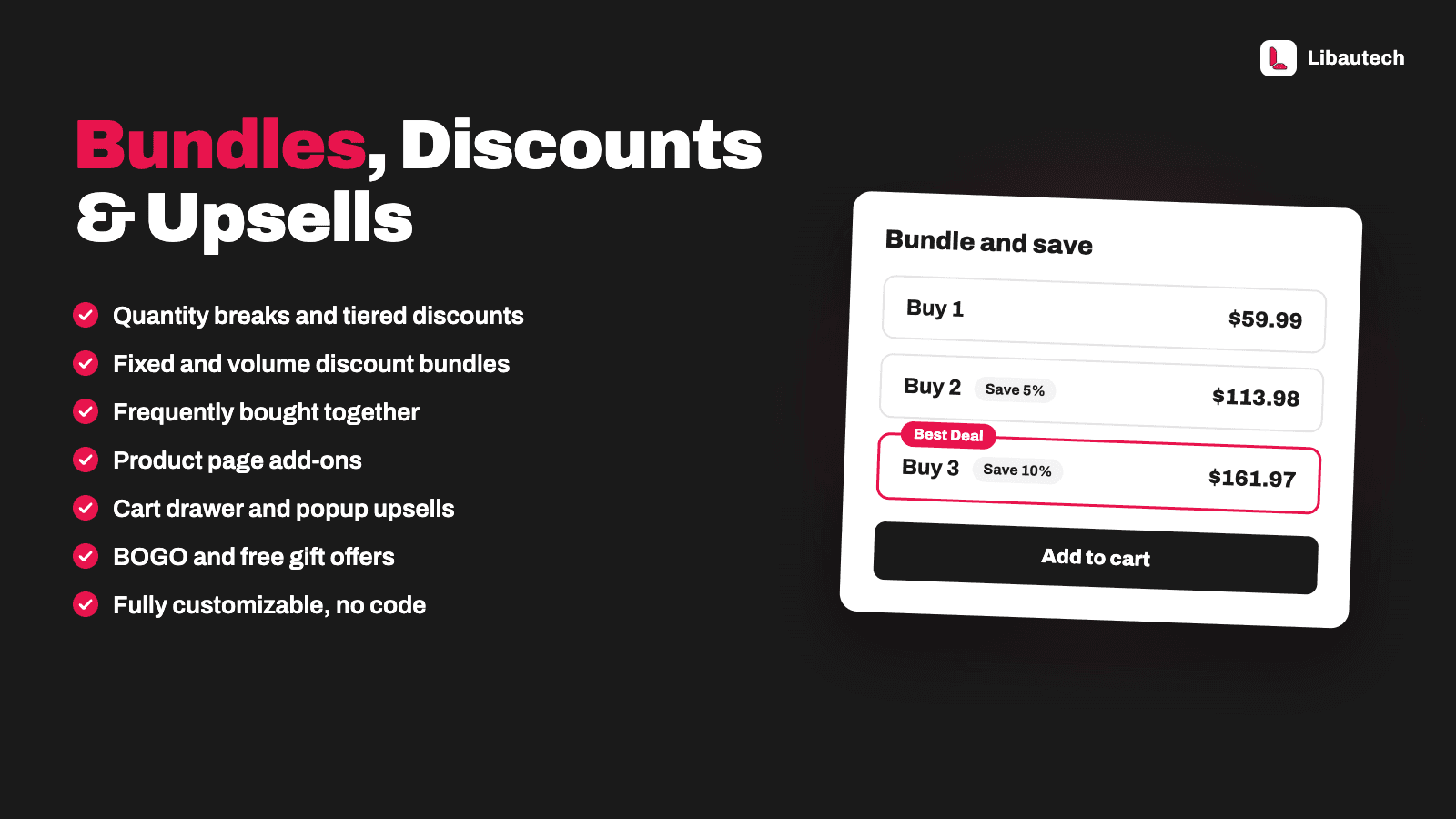Libautech: Bundles & Upsell screenshot 1