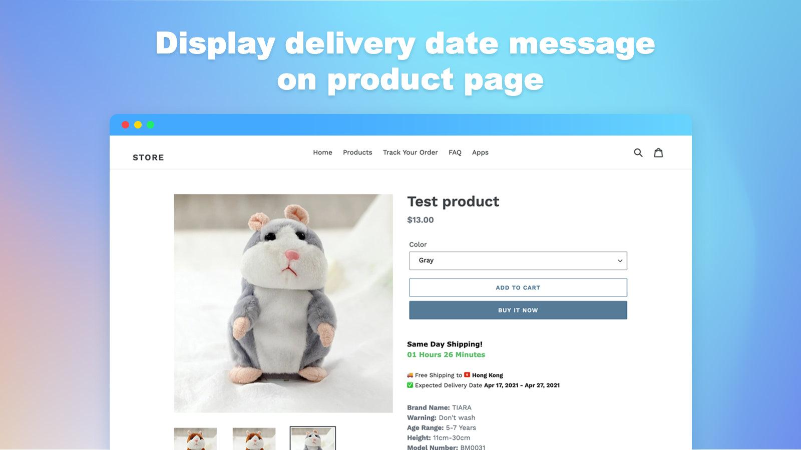 EDDer: Estimated Delivery Date screenshot 2