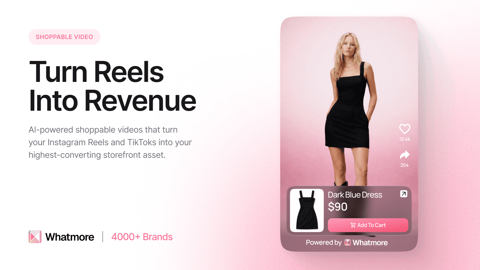 Whatmore Shoppable Videos&Reel screenshot 1