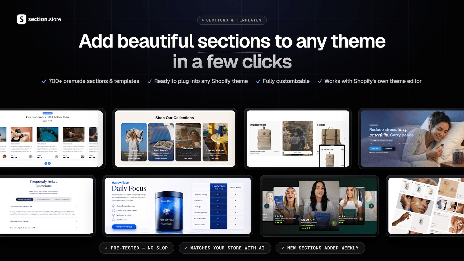 Section Store: Theme Sections screenshot 1