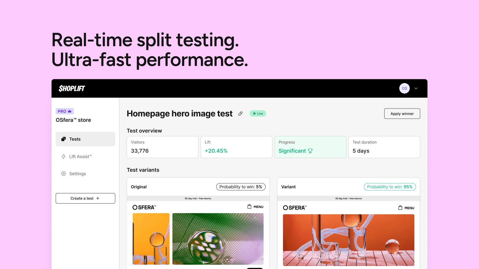 Shoplift ‑ CRO & A/B Testing screenshot 2