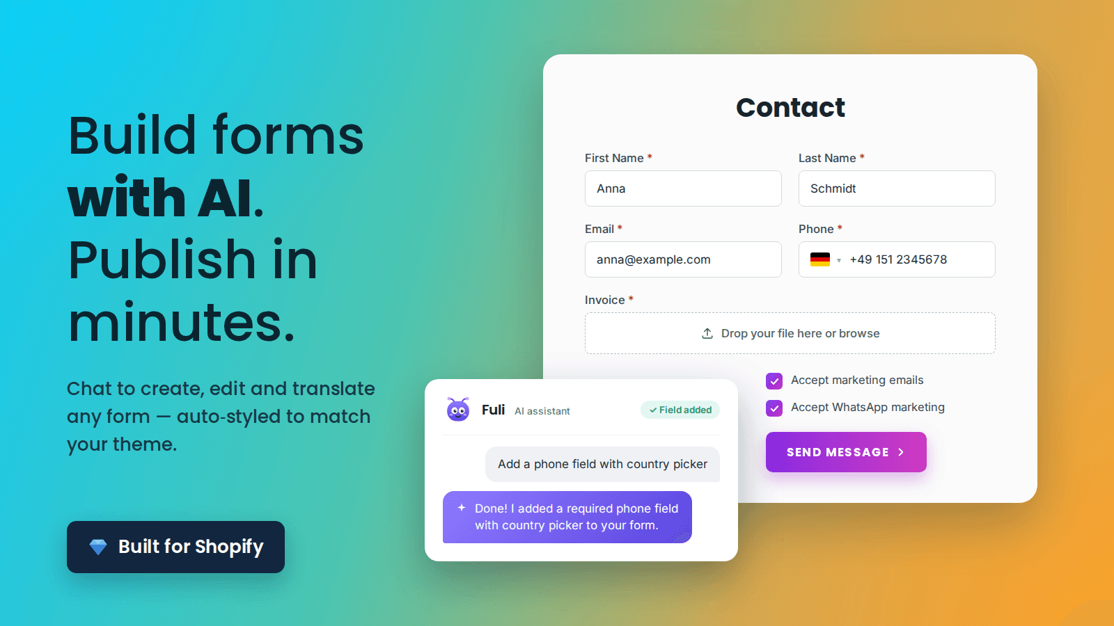 Formful – Contact Form Builder screenshot 1