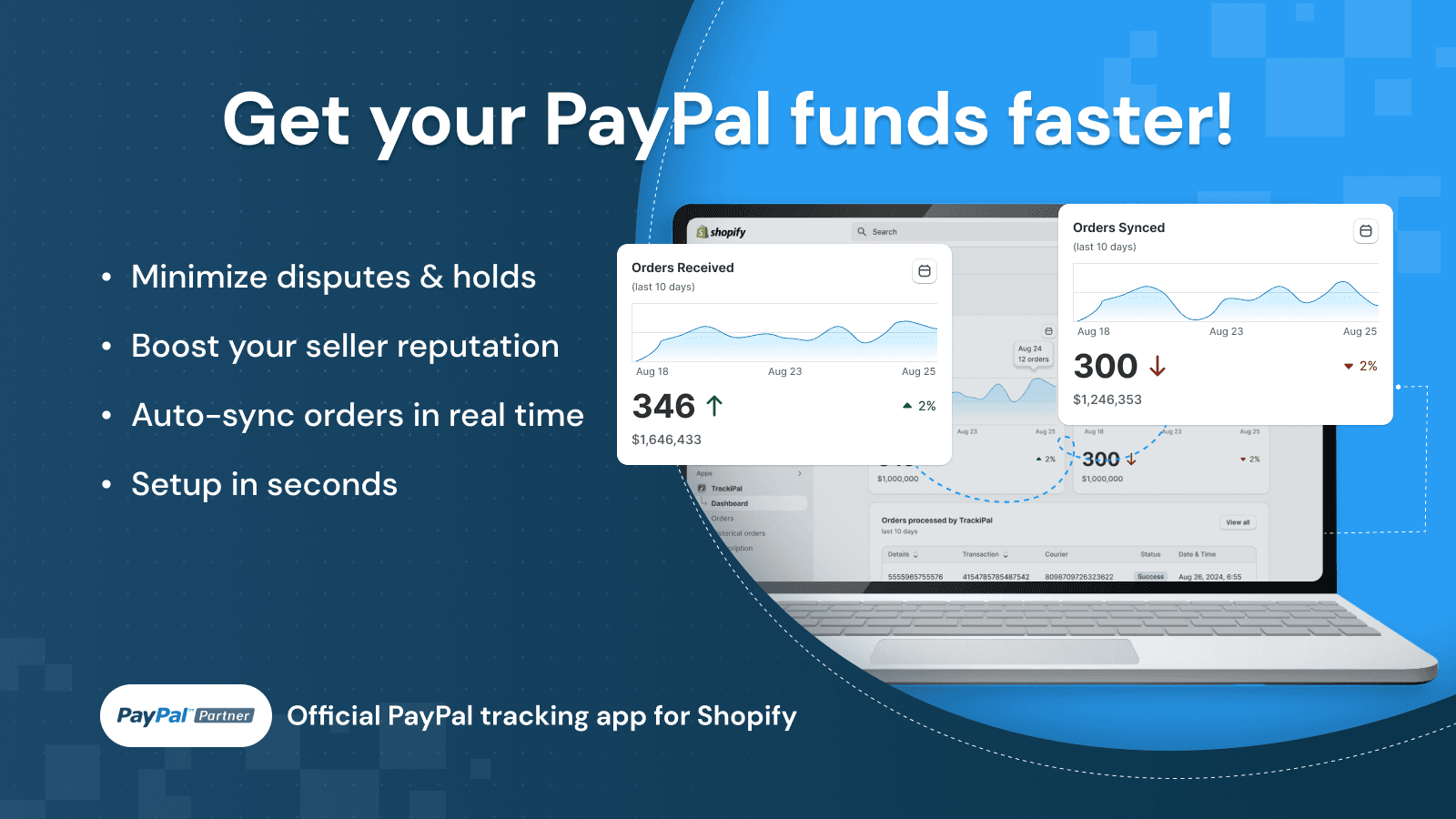 TrackiPal PayPal Tracking Sync screenshot 1