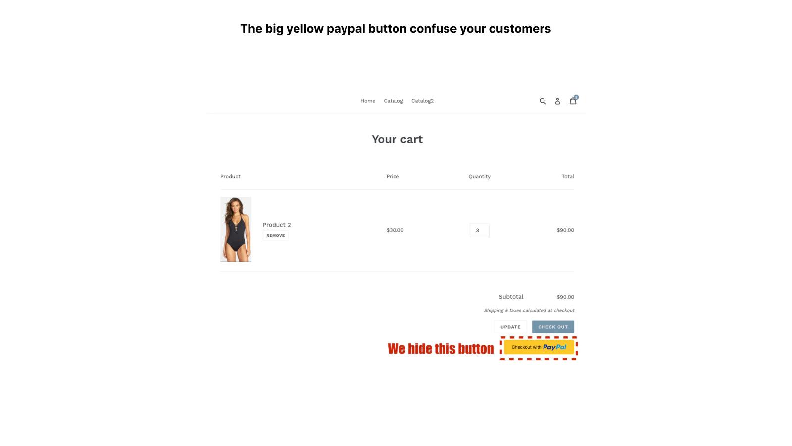Hide PayPal in Cart by NASP screenshot 2
