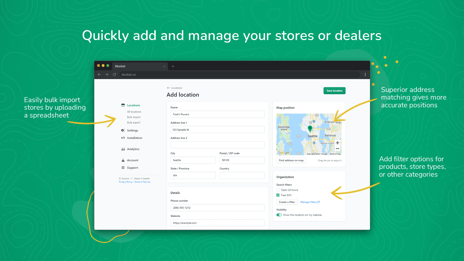 Stockist Store Locator screenshot 2