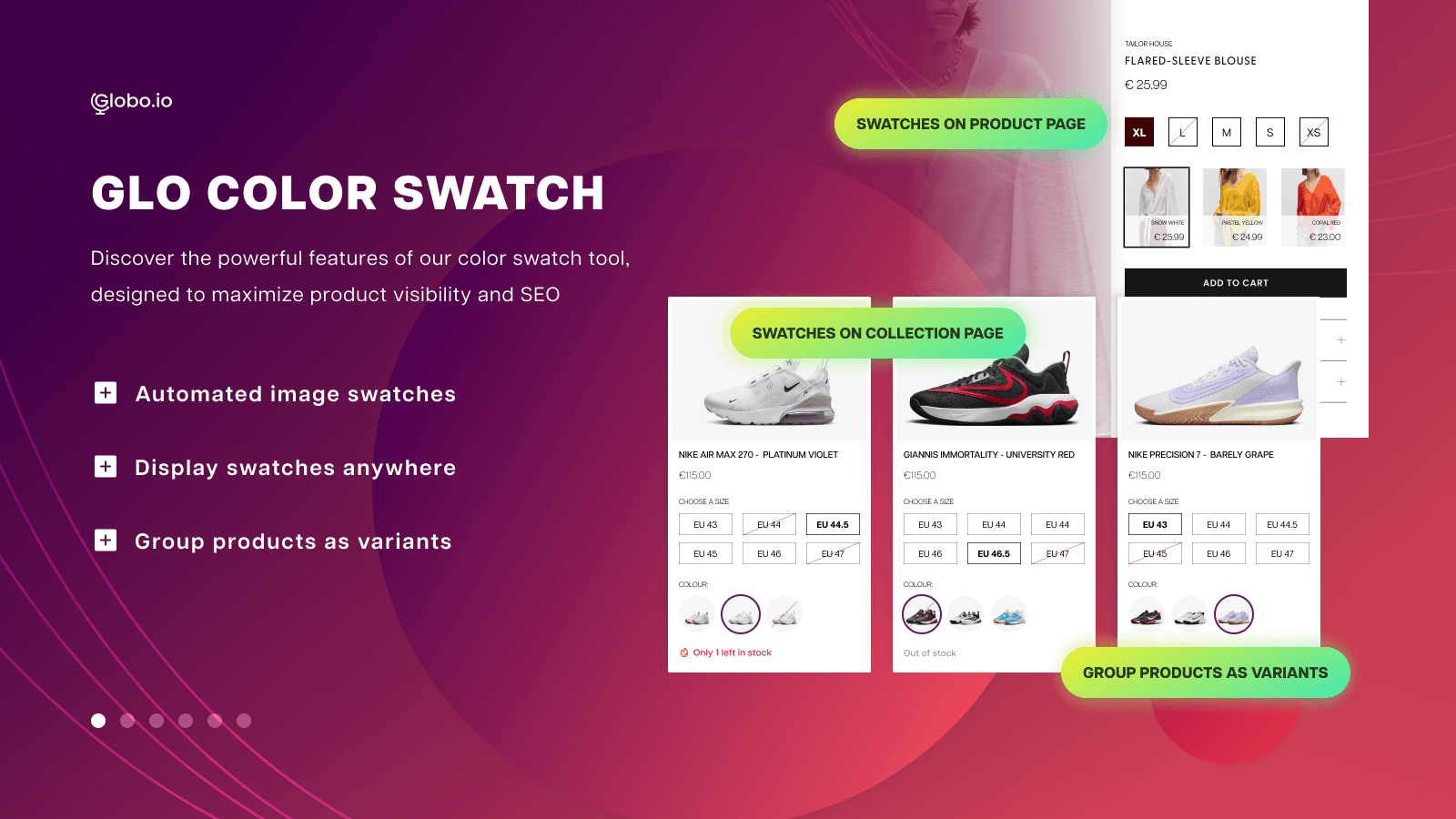 GLO Color Swatch Variant Image screenshot 1