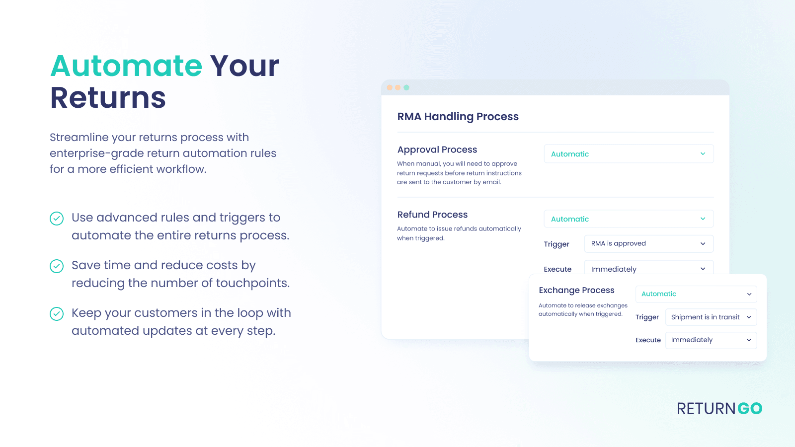 ReturnGO Returns & Exchanges screenshot 1