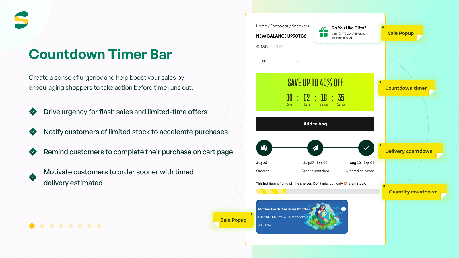 Countdown Timer Bar Samita screenshot 1