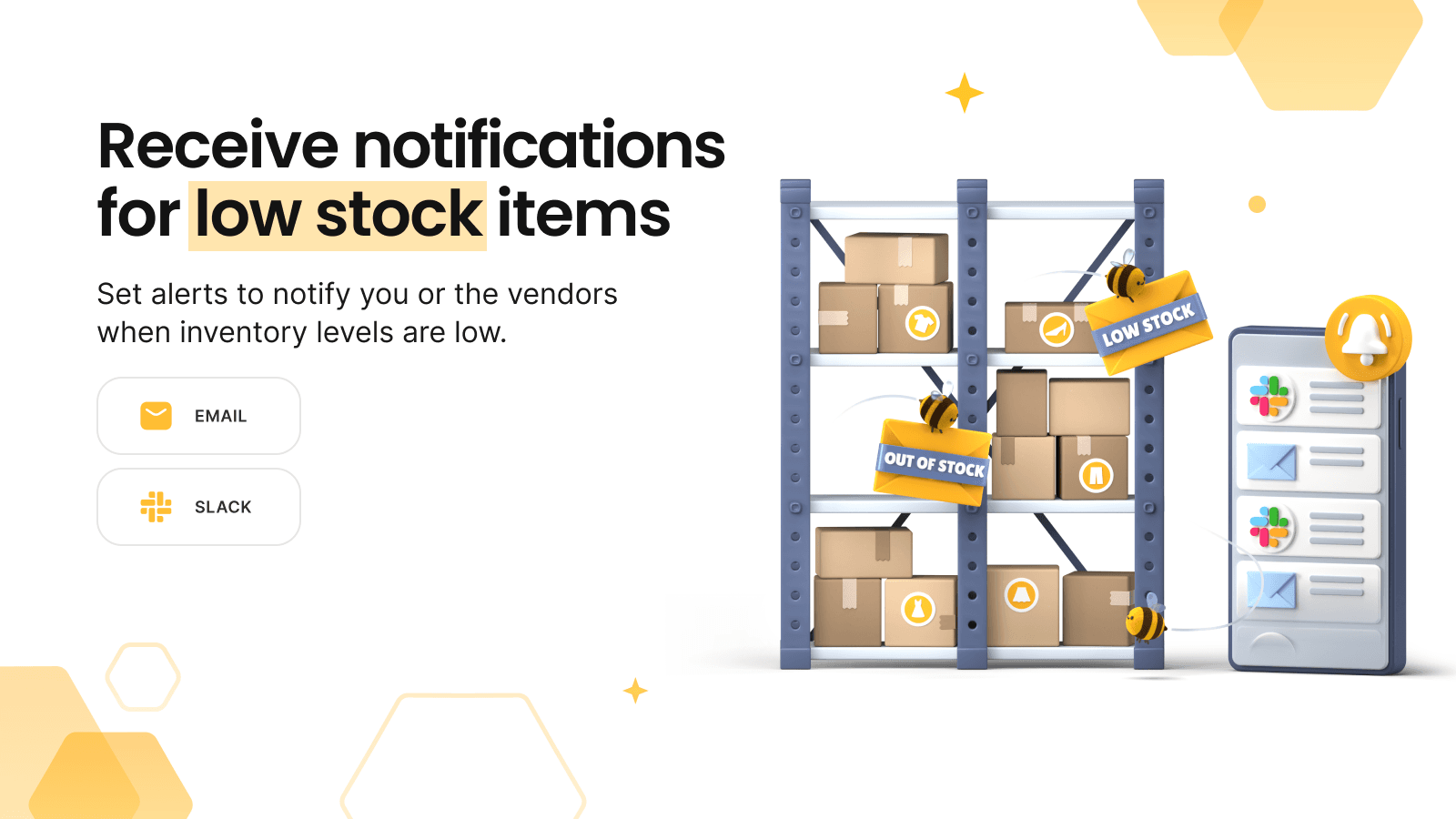 Bee Low Stock Alert & Forecast screenshot 1